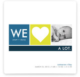 We Heart Baby Birth Announcements