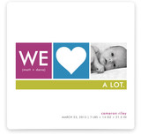 We Heart Baby Birth Announcements