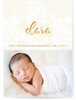 Vintage Eyelet Birth Announcements