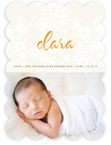 Vintage Eyelet Birth Announcements