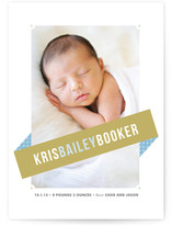 Angled Banner Birth Announcements