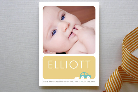 Baby Coupe Birth Announcements