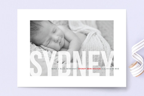 Studio Crop Birth Announcements