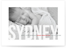 Studio Crop Birth Announcements