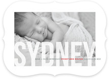 Studio Crop Birth Announcements