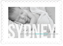 Studio Crop Birth Announcements
