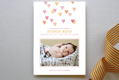 Hearts Abound Birth Announcements