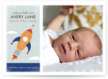Blast Off Birth Announcements