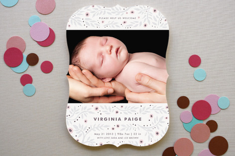 Beautiful Branches Birth Announcements