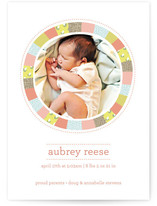 Bright Quilt Birth Announcements