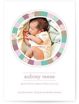 Bright Quilt Birth Announcements