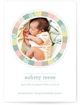 Bright Quilt Birth Announcements