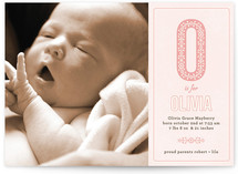 Antique Alphabet Birth Announcements