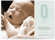 Antique Alphabet Birth Announcements