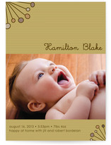Deco Sunburst Birth Announcements