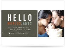 Hello Block Birth Announcements