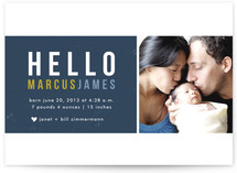 Hello Block Birth Announcements
