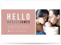 Hello Block Birth Announcements