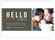 Hello Block Birth Announcements