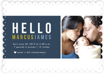 Hello Block Birth Announcements