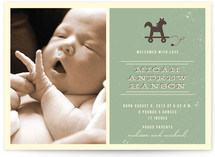Vintage Welcome Birth Announcements