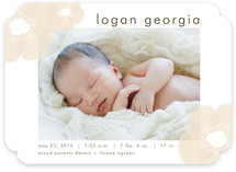 Soft Petals Birth Announcements
