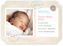 Home Sweet Home Birth Announcements