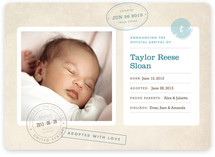 Home Sweet Home Birth Announcements