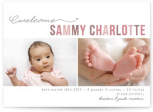 Floating Asterisk Birth Announcements