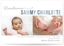 Floating Asterisk Birth Announcements
