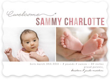 Floating Asterisk Birth Announcements