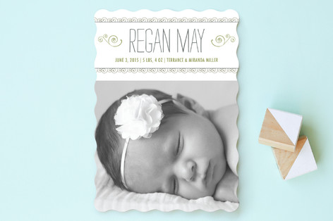 Curlicues Birth Announcements