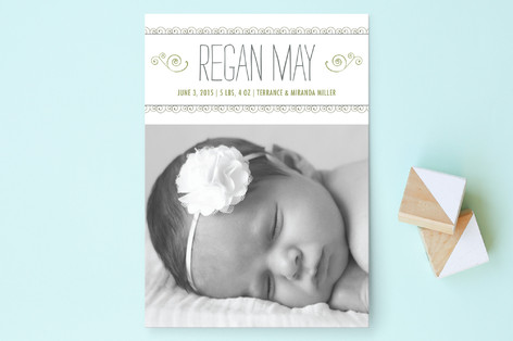 Curlicues Birth Announcements