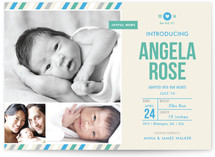 Khaki Baby Birth Announcements