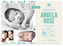 Khaki Baby Birth Announcements