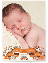 Whimsy Ribbon Birth Announcements