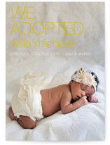 Adopted Urban Birth Announcements