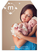 Petal Monogram Birth Announcements