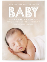 Lacy Paper Birth Announcements, by Susie Allen