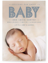 Lacy Paper Birth Announcements