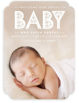 Lacy Paper Birth Announcements