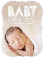 Lacy Paper Birth Announcements