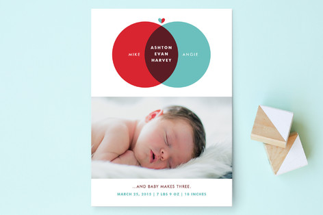 Baby Makes Three Birth Announcements