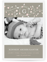 Treetop Monogram Birth Announcements