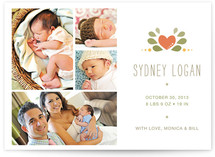 Perfectly Pretty Birth Announcements