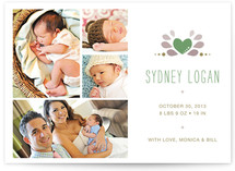 Perfectly Pretty Birth Announcements