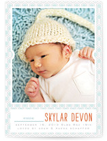 Geometric Baby Birth Announcements
