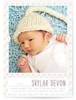 Geometric Baby Birth Announcements