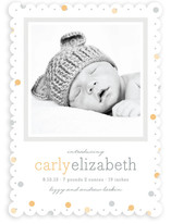 Delicate Dots Birth Announcements