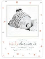 Delicate Dots Birth Announcements